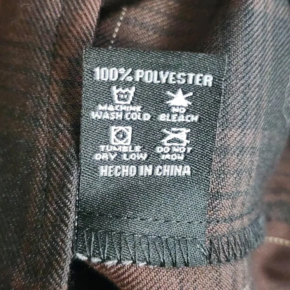 Dixxon Flannel Company Shirt Mens XL Brown Black The Traveler Plaid Button Front - Picture 7 of 10